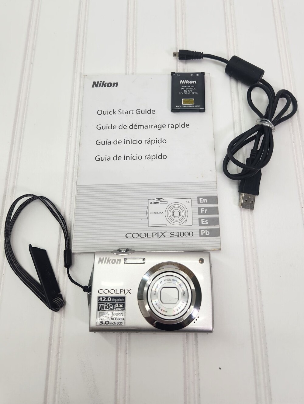 Nikon COOLPIX Silver 12.0MP Compact Digital Camera - Silver